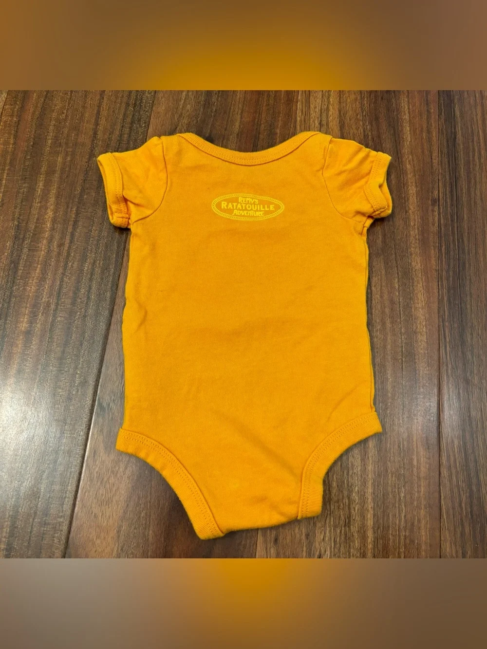 Disney Ratatouille Remy Emile Orange Short Sleeve Onesie